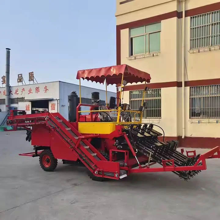 Company Equipment Gralic Harvester Machine Agricultural Garlic Excavation, Cleaning, Garlic Stalk Cutting, Bagging Harvester
